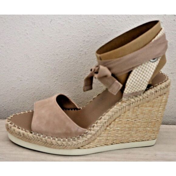 Vince Camuto Women's Sz 8.5M Truffle Taupe Bendsen Espadrille Wedge Sandals - Picture 8 of 11